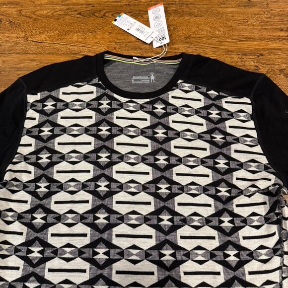 Smartwool‎ Aztec Outdoor Hiking Wool Thermal Long Sleeve Base Layer Shirt Men XL - Picture 1 of 11